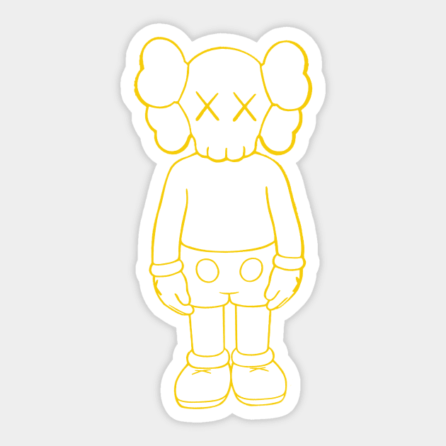 kaws line Sticker by masihtitikterluka